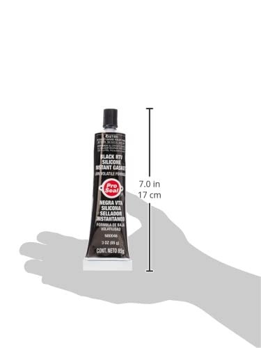 Pro Seal RTV Silicone Sealant,3 oz Tube,Black (80046)