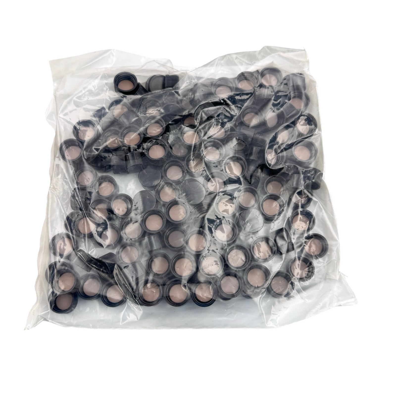 Kimble 73802-13425 Screw Thread Closures w/ PTFE Liner Black Caps – Pack of 144