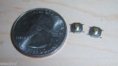 12 Lot 1.5mm or 2.5mm Waterproof Copper Button SMD Tactile Micro Push Switch USA