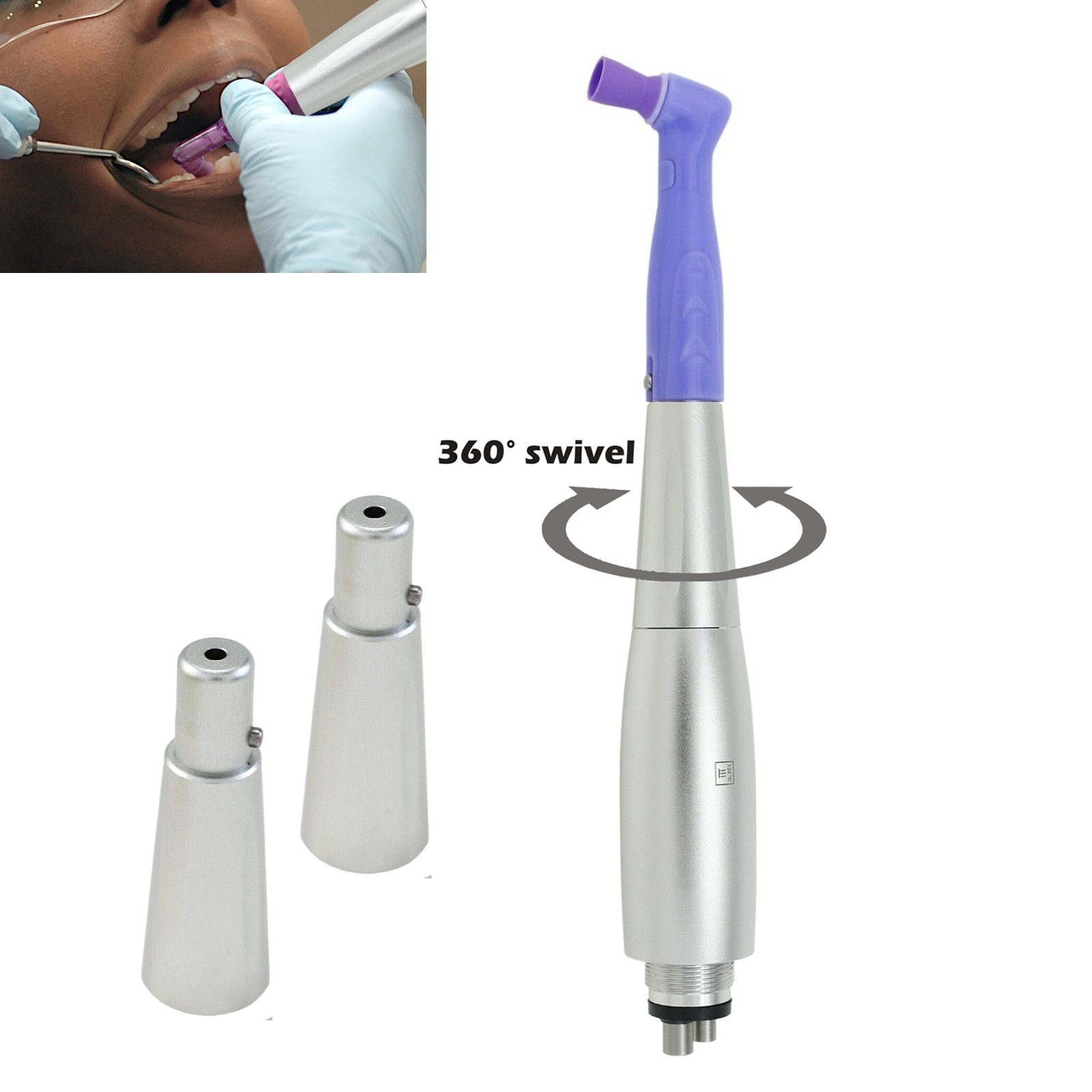 Dental Hygiene Prophy Handpiece Air Motor 4Holes 4:1 Nose Cone 360°Swivel KAVO