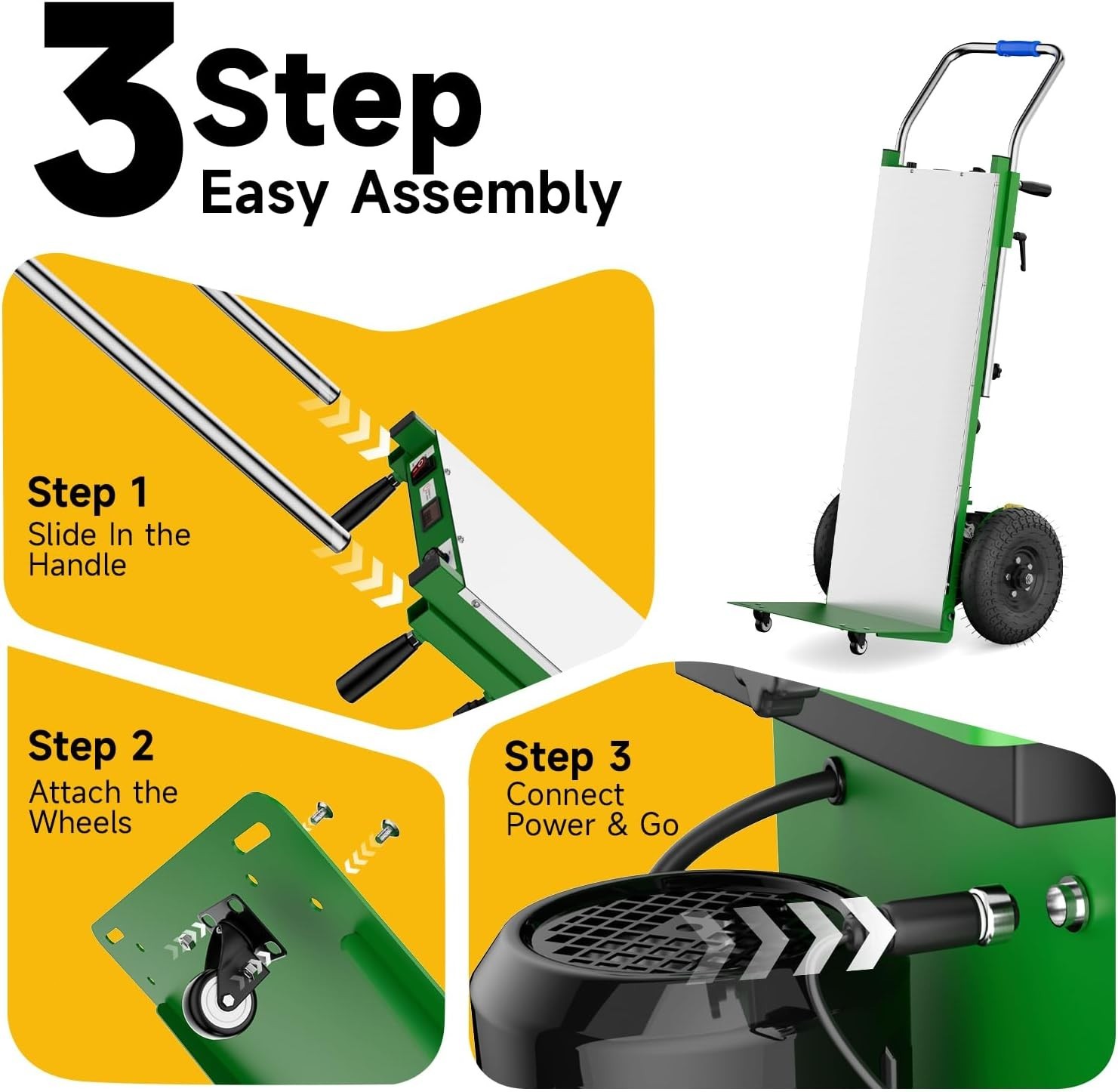 Electric Stair Climbing Dolly, 1300W Folding Stair Climber Hand Truck Dolly Cart