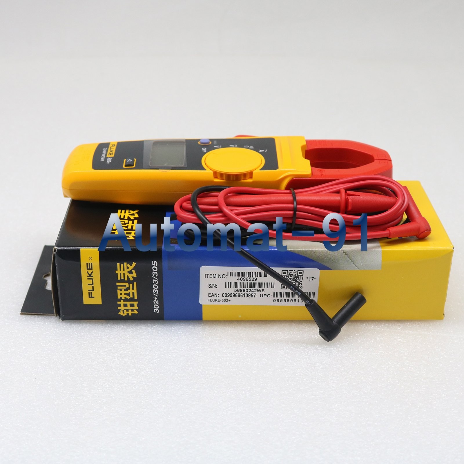 NEW Fluke 302+ Digital Clamp Meter AC/DC Multimeter Electronic Tester DHL Ship