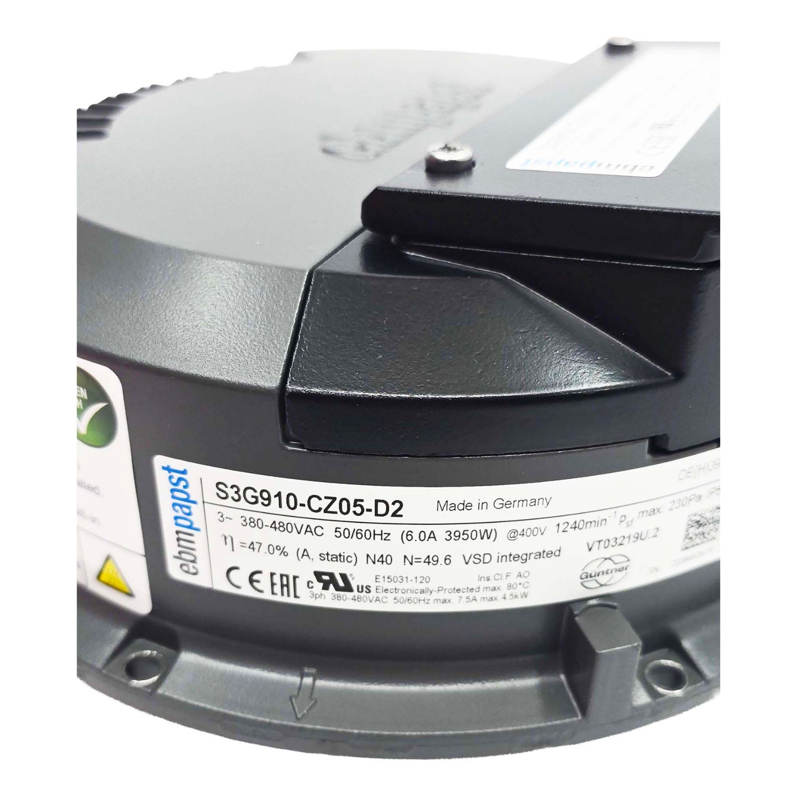 EBM PAPST S3G910-CZ05-D2 FAN Motor 10399-1-0173