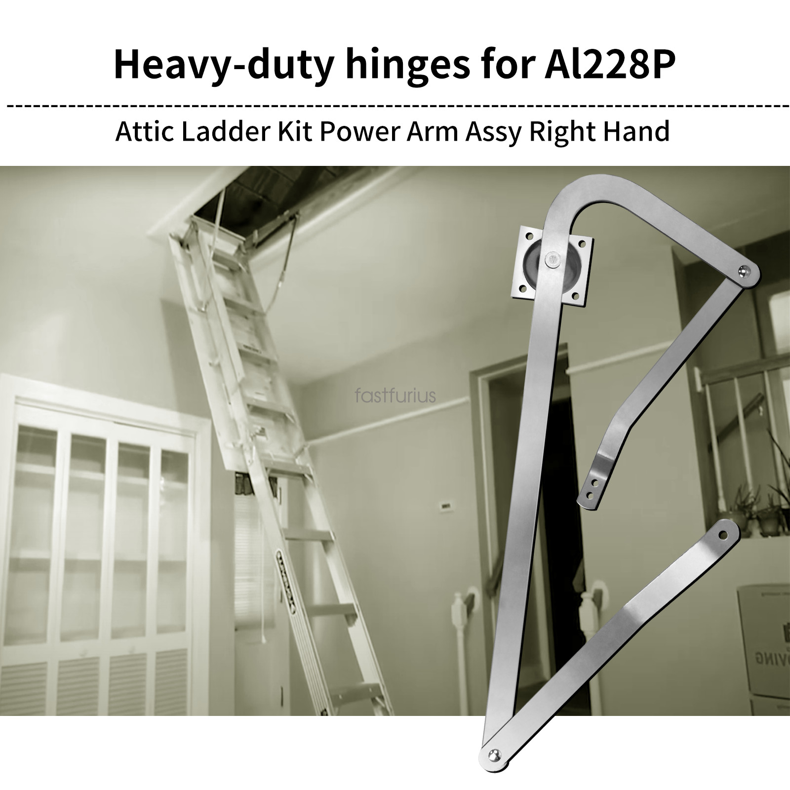 Right Hand Fit for Louisville Ladder Attic Ladder Power Arm Assy PR315500-RH