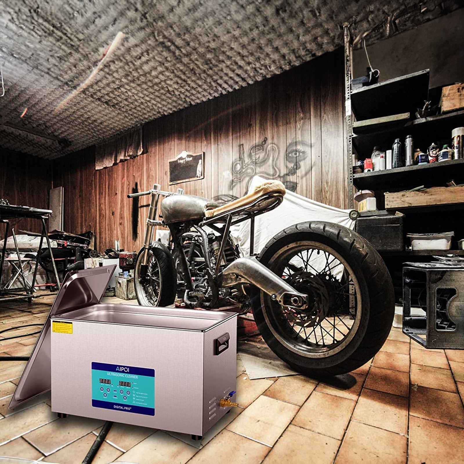 30L Ultrasonic Cleaner with Timer Heating Machine Digital Sonic Cleaner Degas