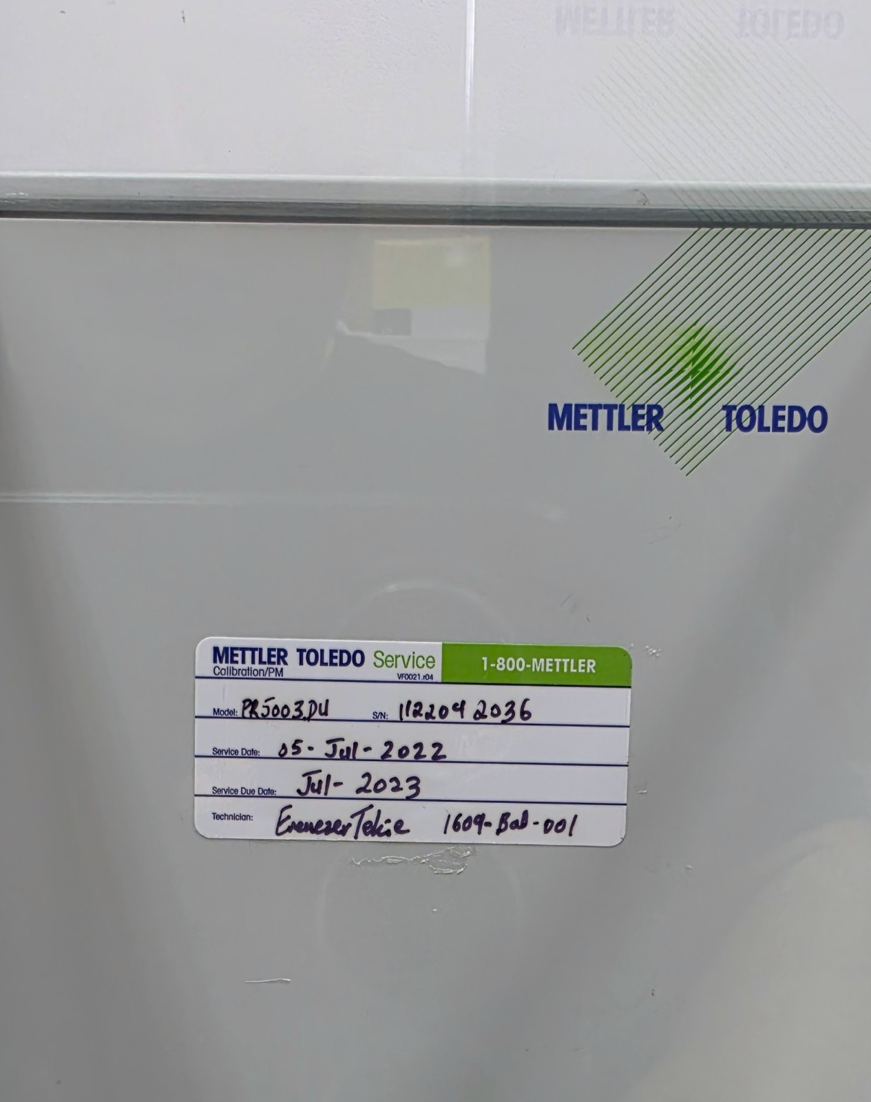 Mettler Toledo PR2003DR DeltaRange Precision Laboratory Balance