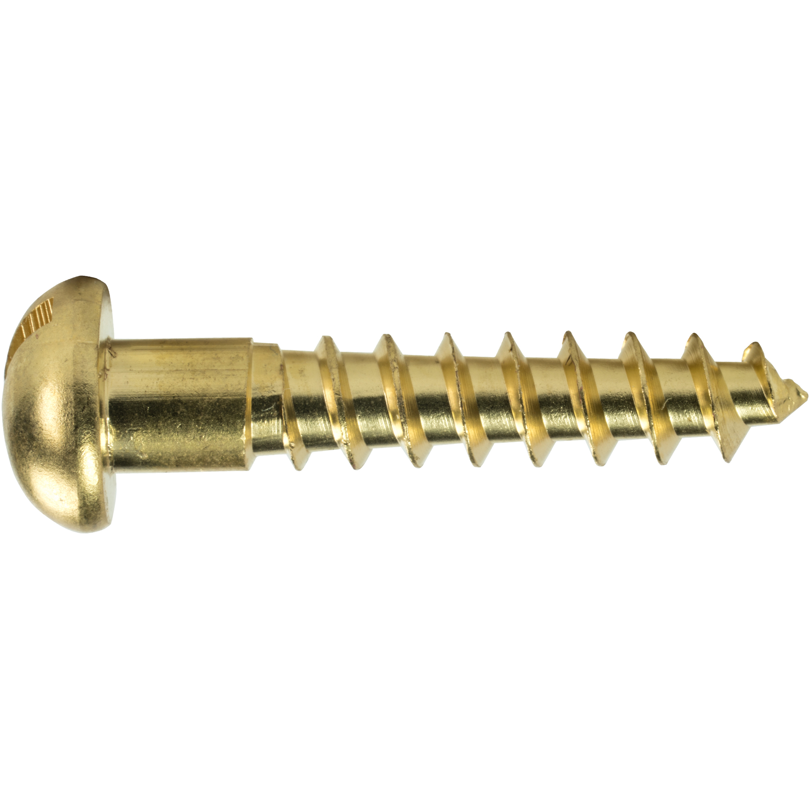 #3 x 3/8″ Brass Round Head Wood Screws Slotted Drive Qty 100