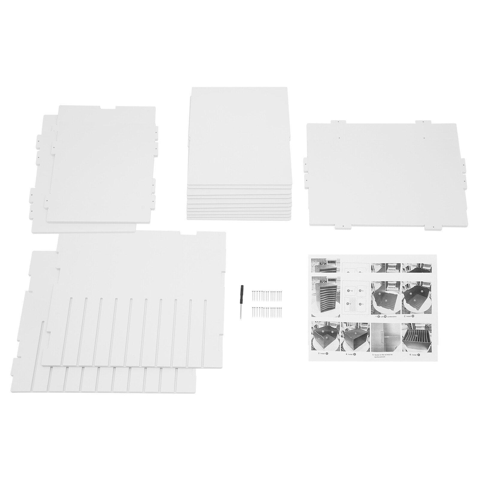 Document Organizer Vertical Desktop Sorter 11-Compartments Paper Storage Holder