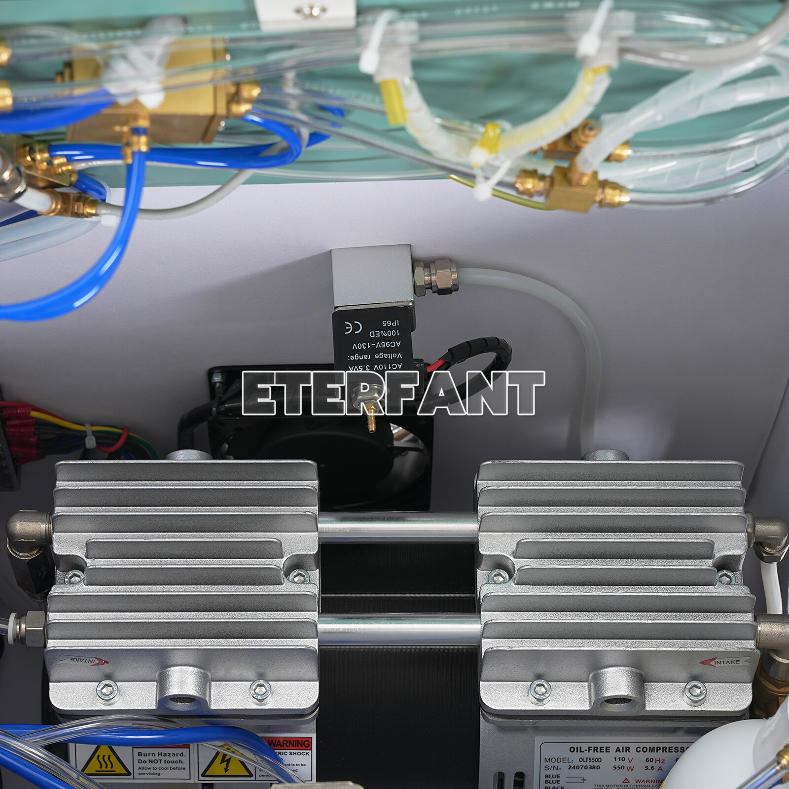 ETERFANT Portable Dental Delivery Unit Air Compressor Suction System 4Holes