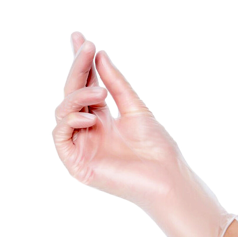 10-2000 pcs Vinyl Gloves,Clear,S,M,L