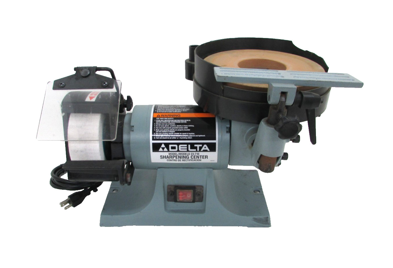 DELTA TOOLS WET, DRY SHARPING CENTER 23-710, w/ ATTACHMENTS