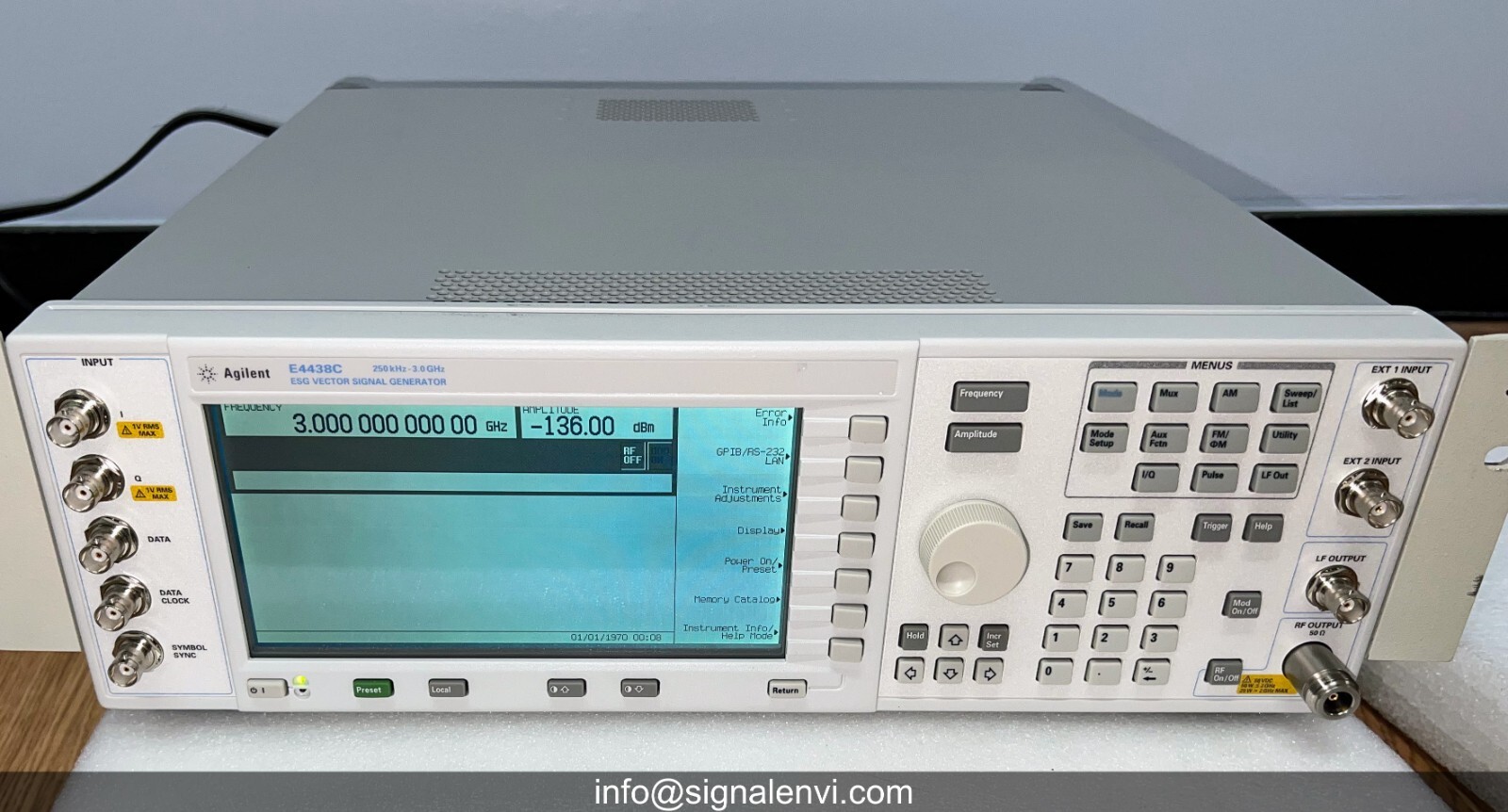 HP/Agilent/Keysight E4438C 503/UNJ 3GHz ESG Vector Signal Generator – Tested