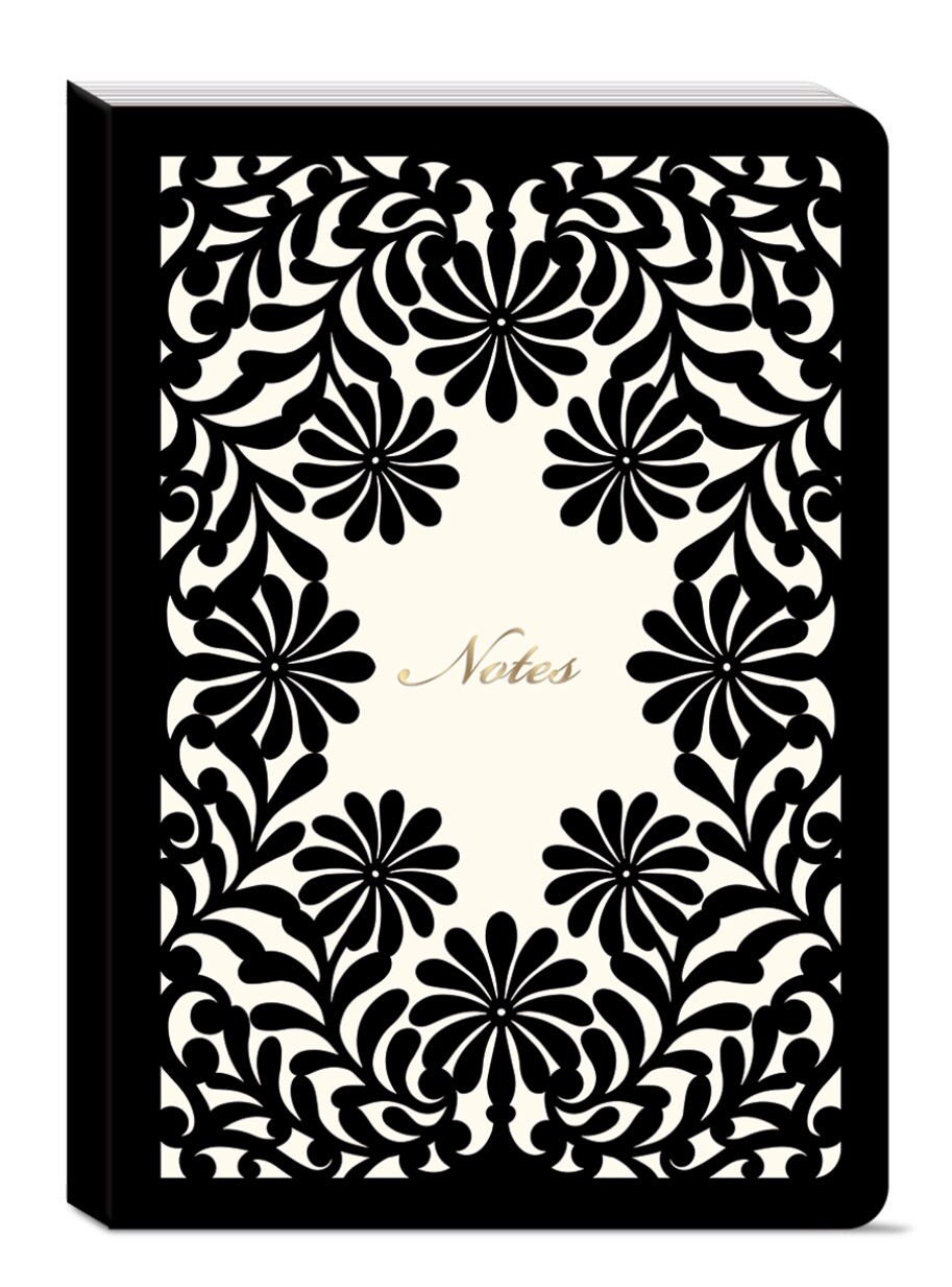 Luxe Lace Black Border Laser Cut Journal