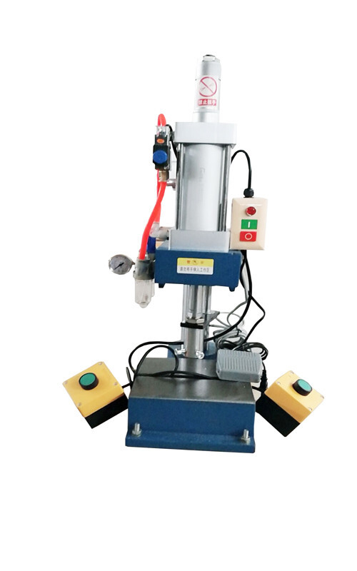 660Lb/300kg Vertical Pneumatic Punch Machine w/Control Button&Foot Switch 110V