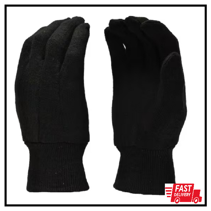 Xlarge Brown Jersey Gloves (12-pairs) | Work Heavy Cotton By Sold Knit Dozen F