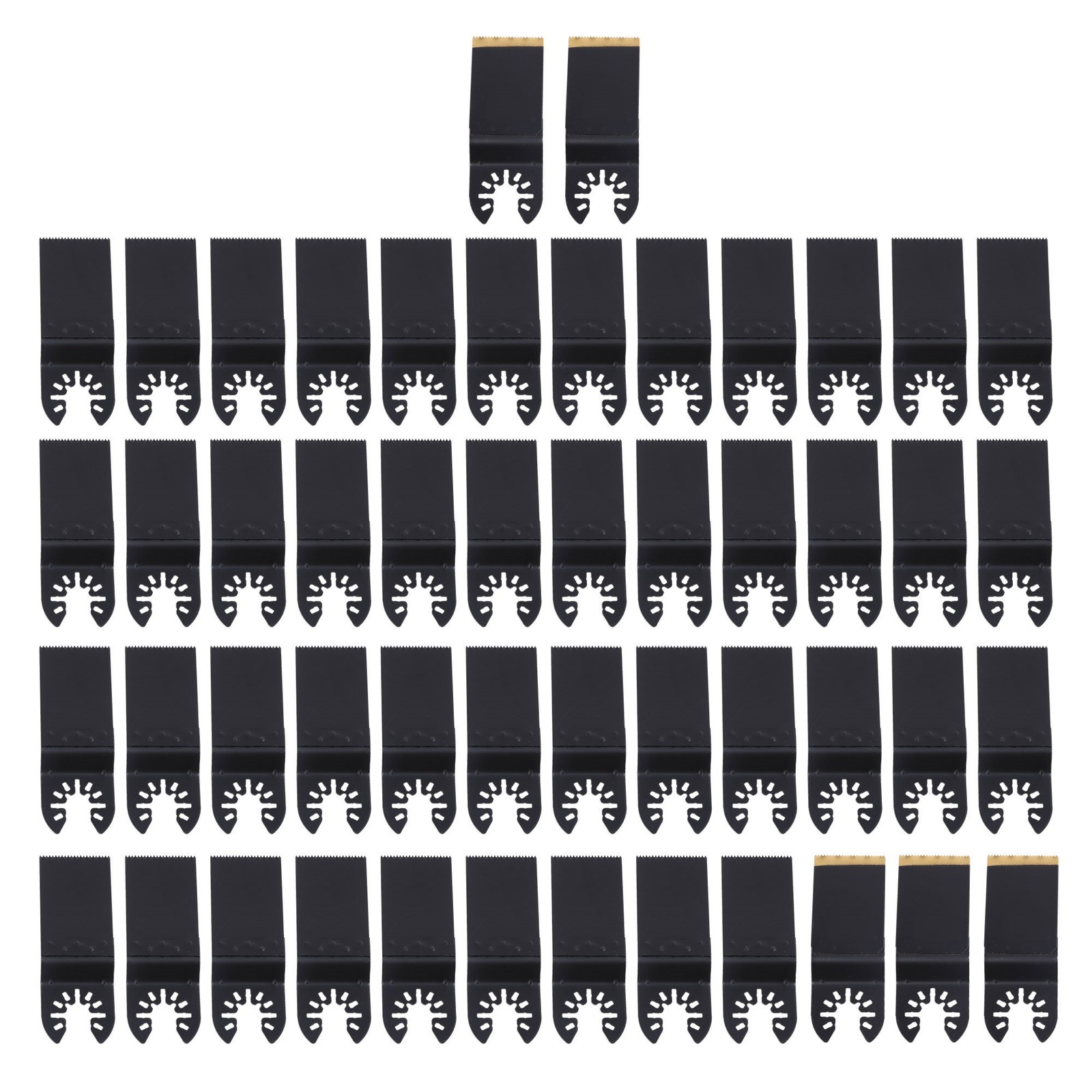 50PCS Multitool Oscillating Saw Blades Ordinary & Titanium Coated Saw Blades Kit