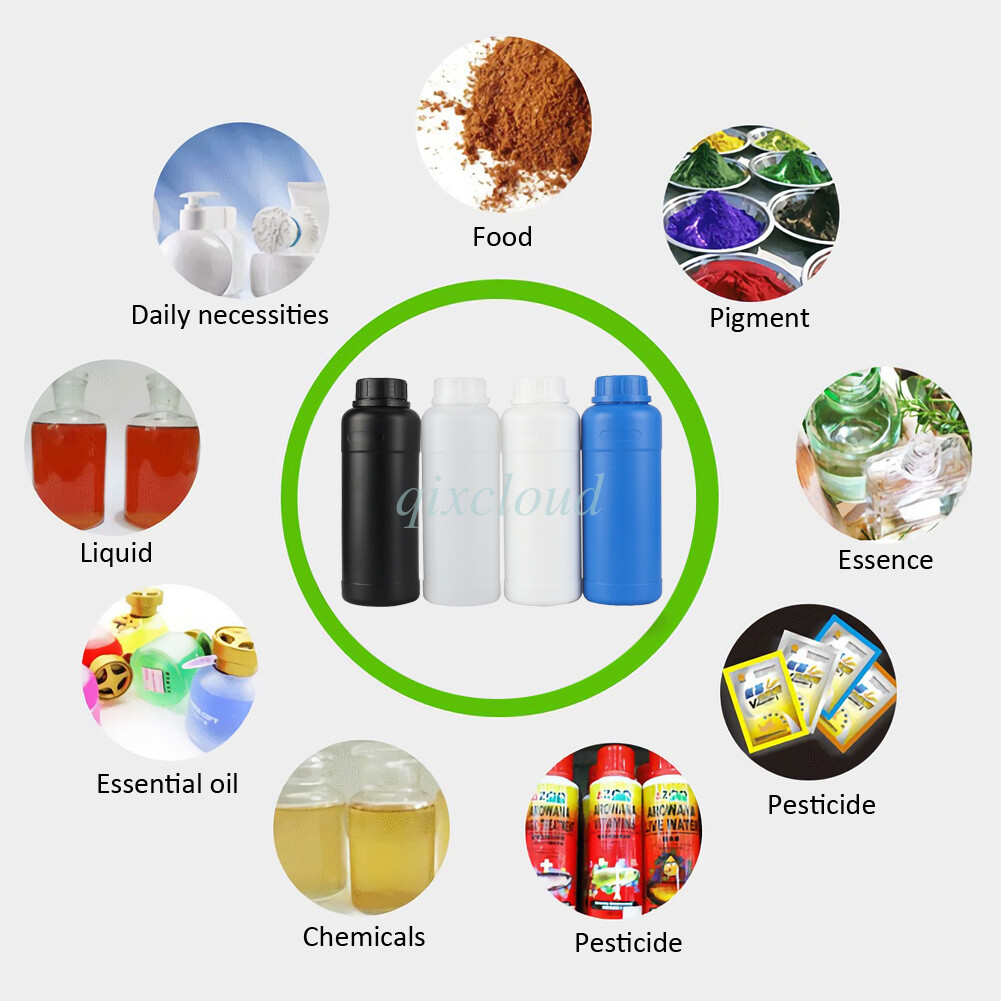 Lot 100ml 250ml 300ml 500ml Round HDPE Bottles Lab Plastic Liquid Reagent-Bottle