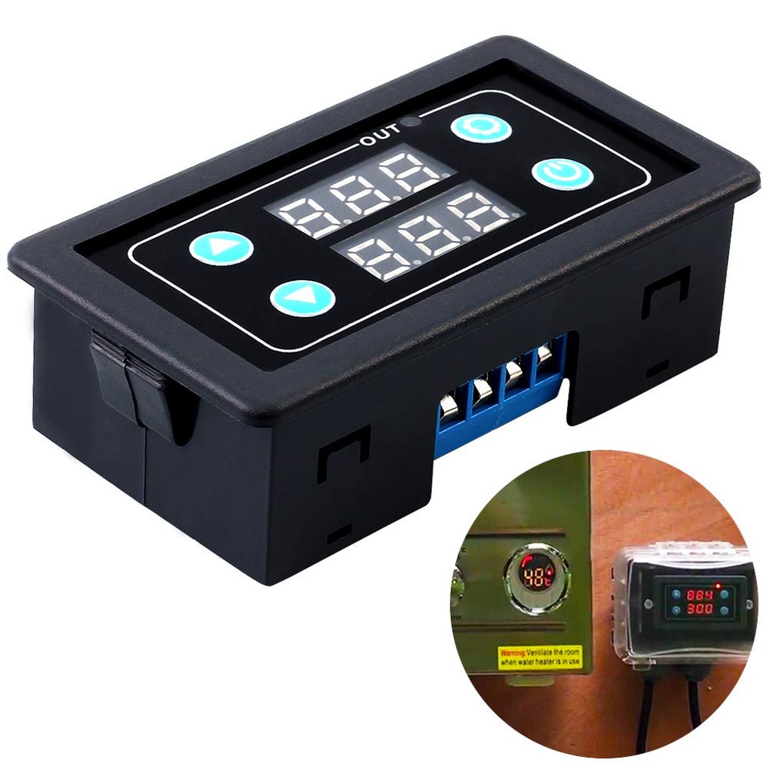 ICSTATION Delay Relay Module, AC 85V-265V Time Delay Switch 0-999s/min/h Time…