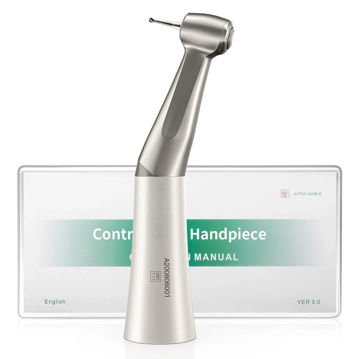 Dental Low Speed 1:1 Direct Drive Contra Angle Push Button Handpiece E-Type