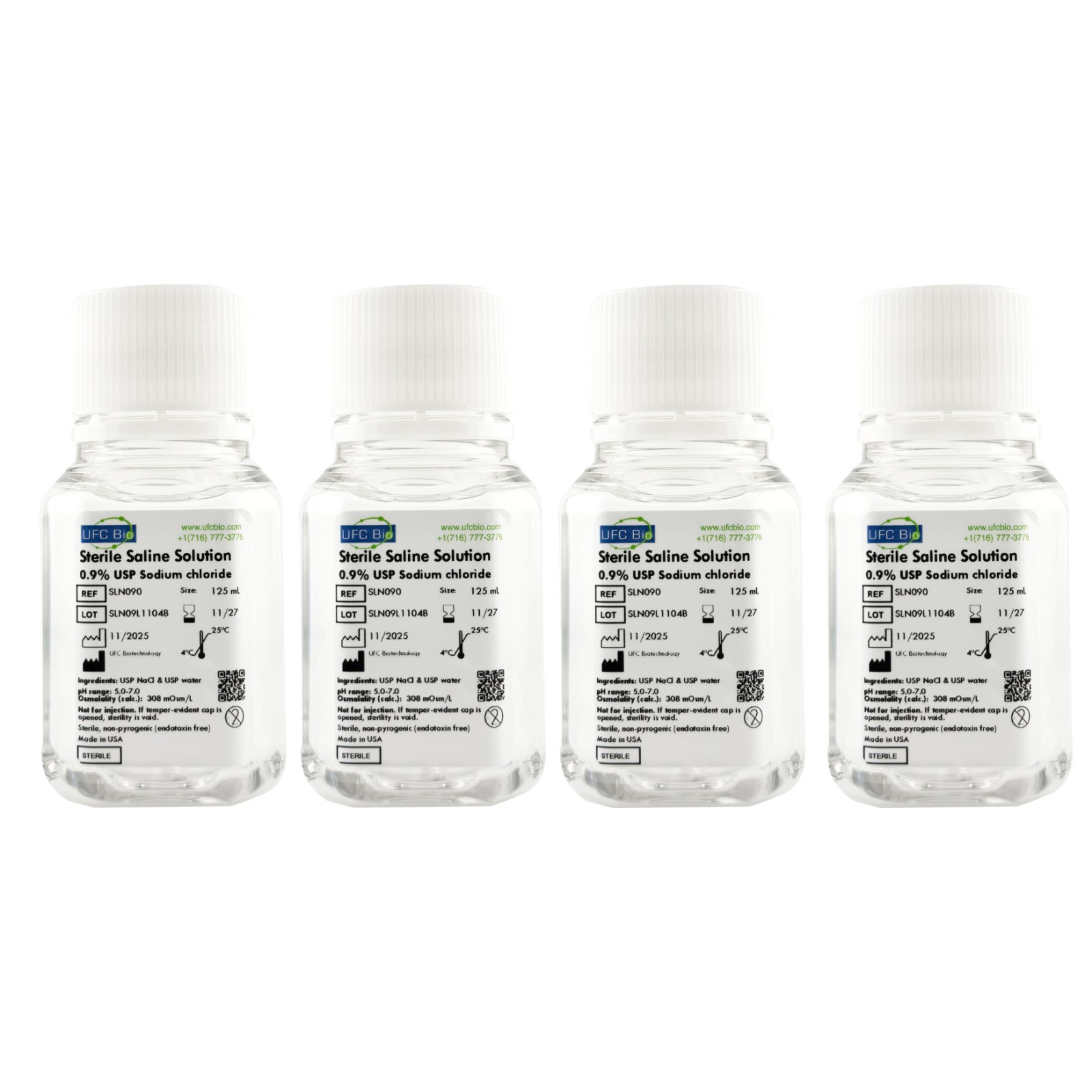 0.9% Normal Saline Solution – Sterile – 125mL