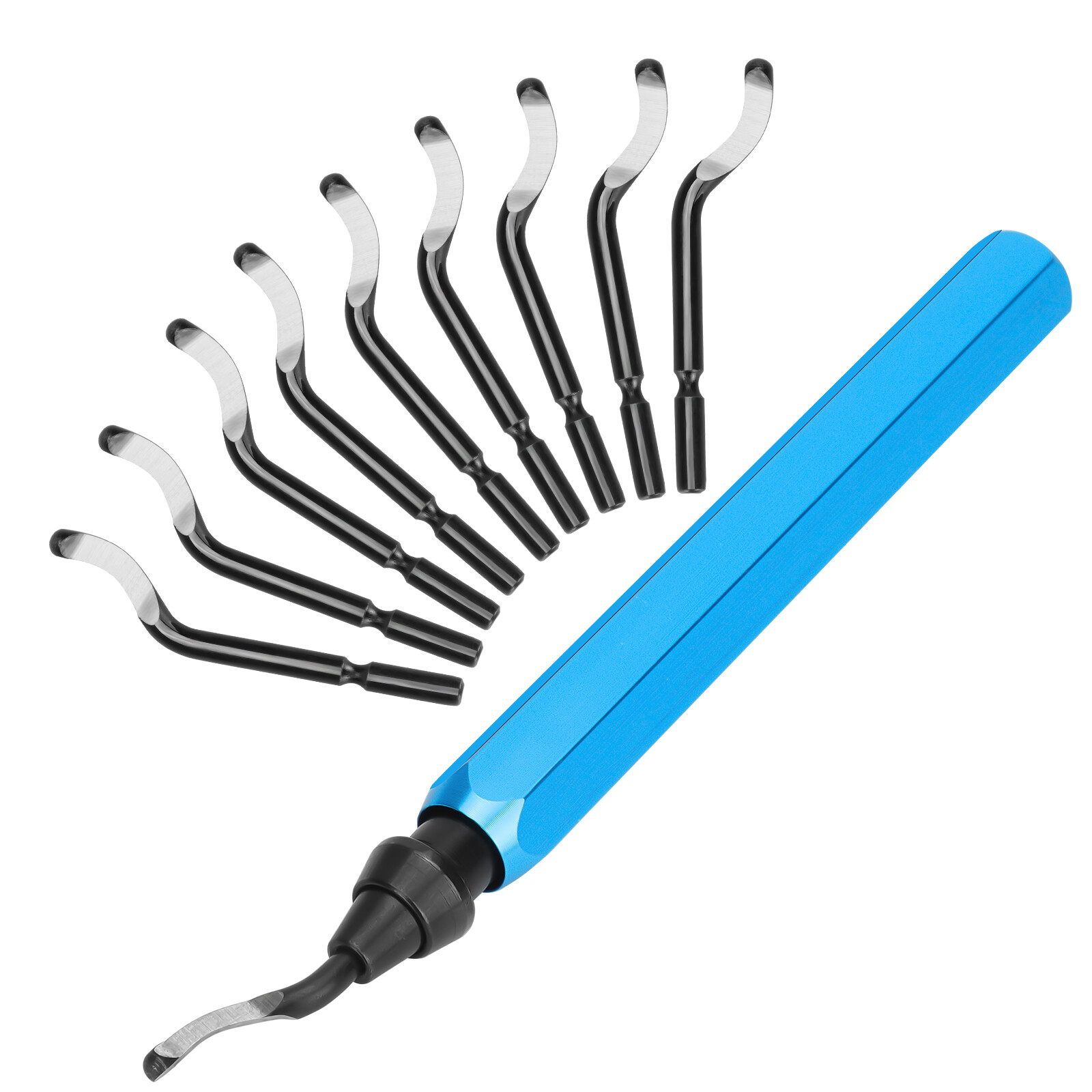 Deburring Tool with 10Pcs HSS Blades for Metal Aluminum Copper Plastic PVC Pipes