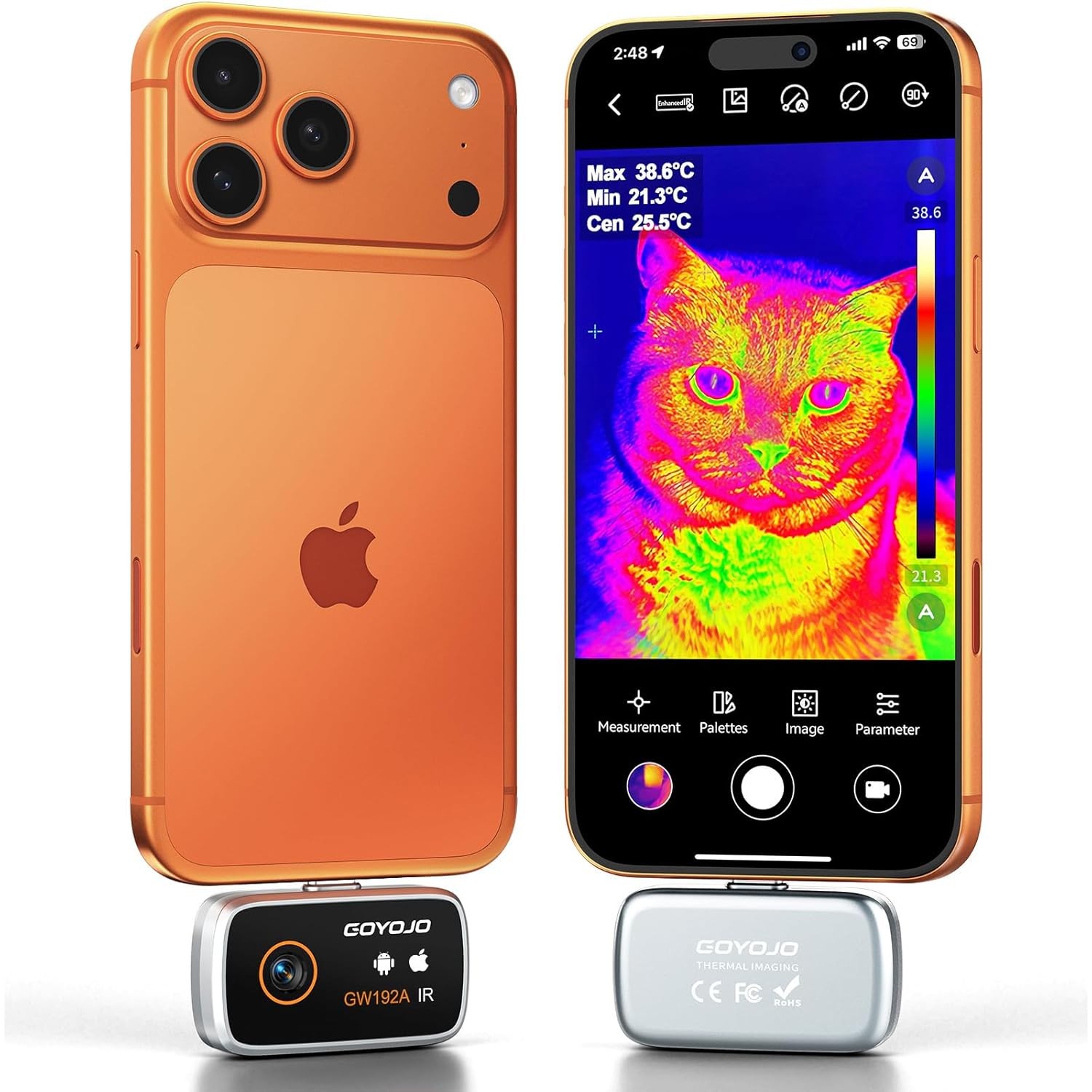 GOYOJO Thermal Image Camera IR Resolution 512×384 Infrared Camera for Android