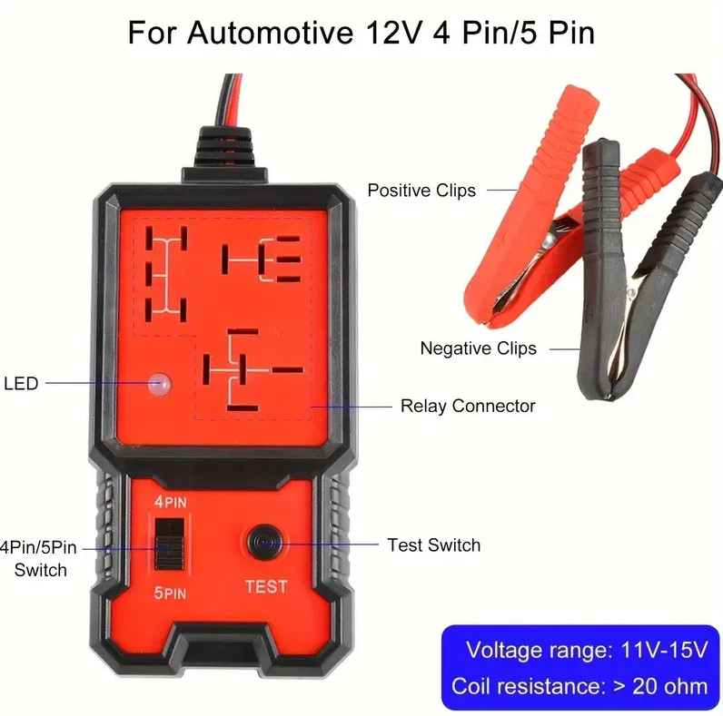 Car Battery Checker Universal 12V LED Indicator Light Automotive Electronic Rela