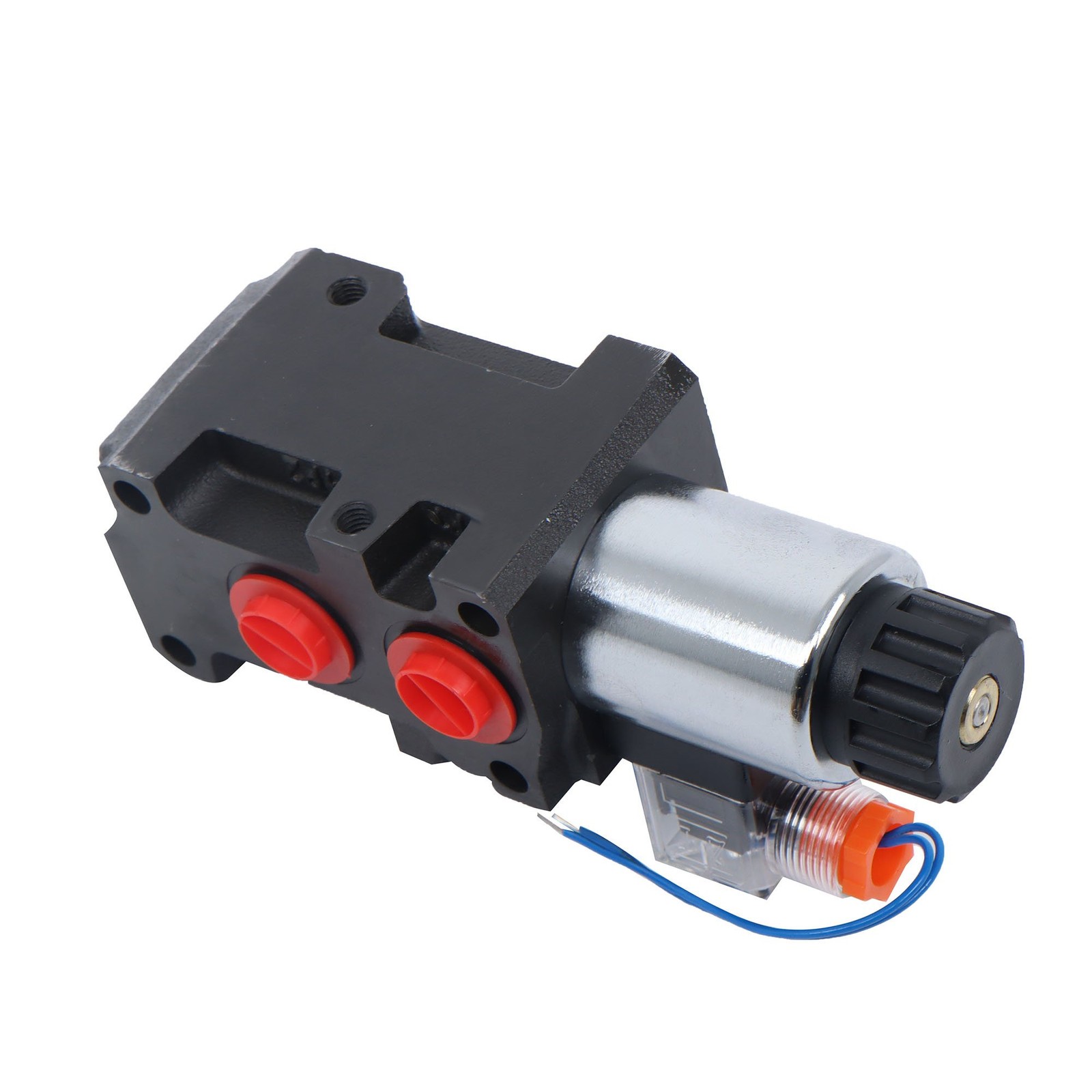 #10 SAE 6 Port 12V DC Hydraulic Solenoid Selector Diverter Valve 3Plug 13 GPM