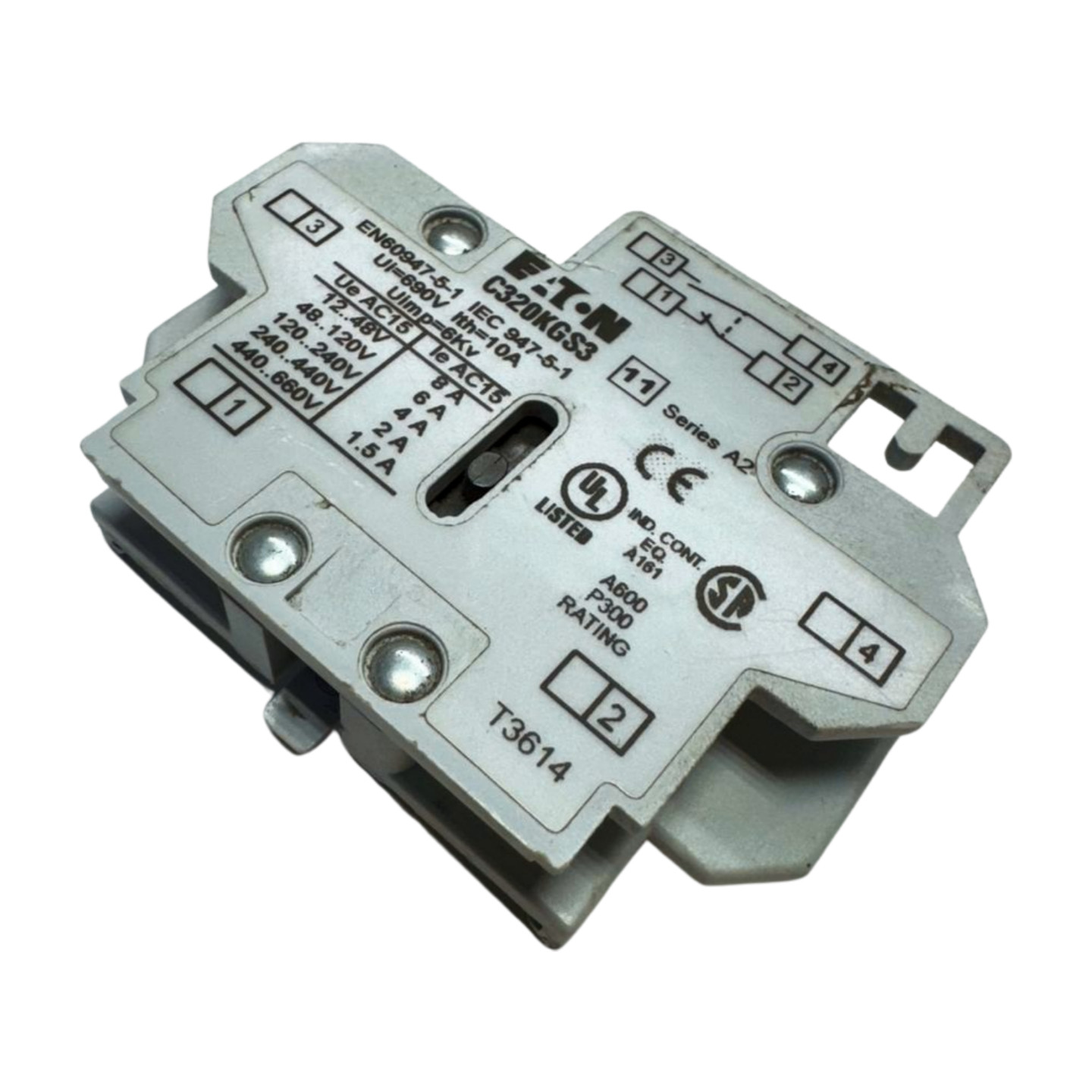 Eaton C320KGS3 Auxiliary Contact Block Series A2 Freedom **Free Shipping**