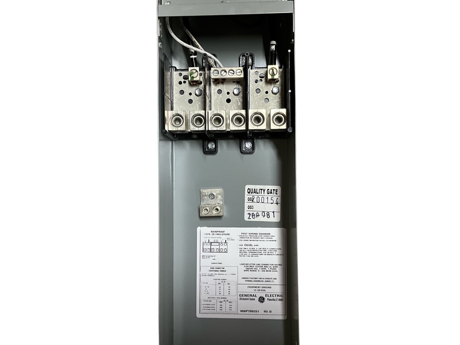 GE GE1LM032ES Recreation Vehicle 70 Amps 120/240V Enclosure NEMA 3R 1PH