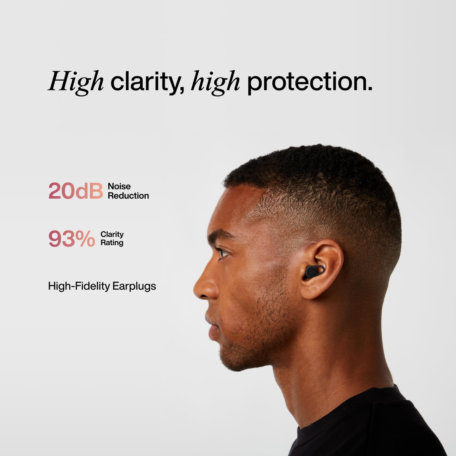 Hears One Ear Plugs for Noise Reduction – Patented Reusable Concert Earplugs,
