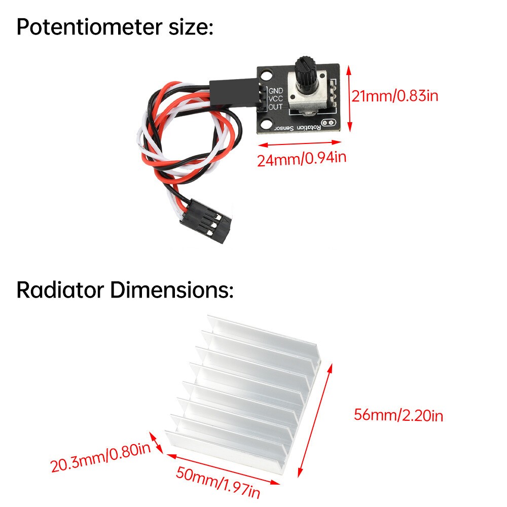 DC 6-80V BLDC 3-Phase DC Brushless Motor Controller 50A 1600W PWM Motor Driver