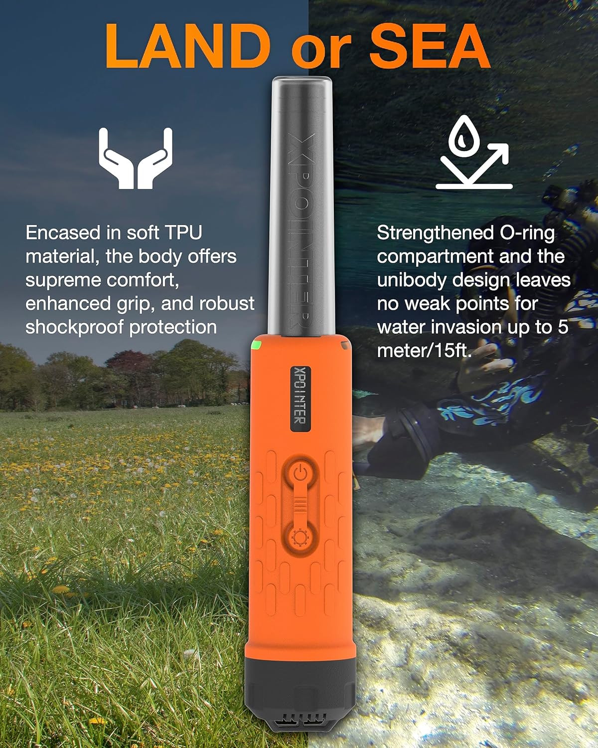 New Xpointer Max with Magic Holster Pinpointer Discrimating Pinpointer Waterpro
