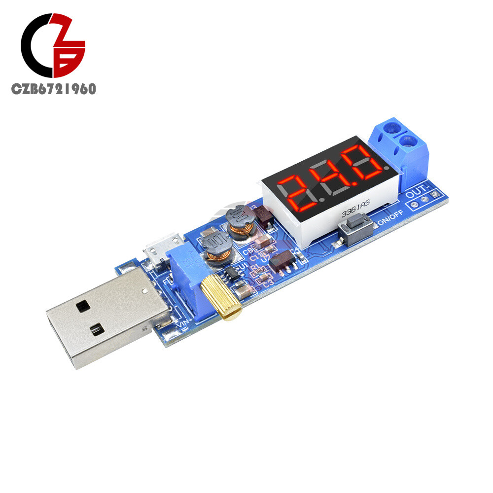 DC-DC 5V to 1.2V-24V USB Step UP/Down Converter Power Supply Module Digital LCD