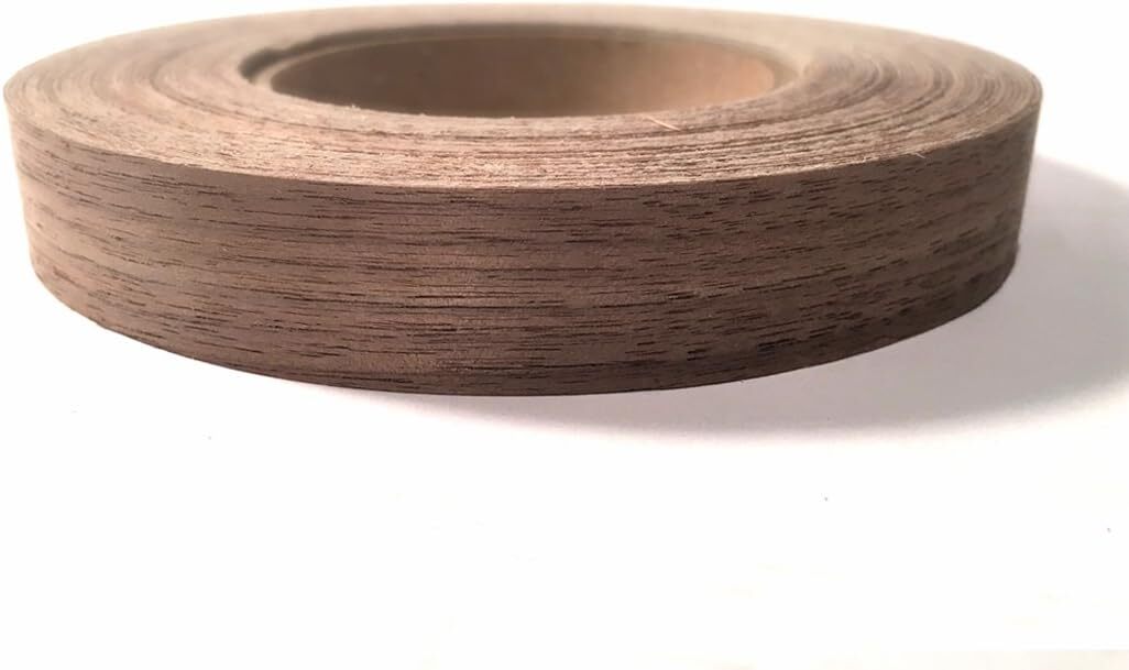 Walnut 2″ X 50′ Roll Preglued Wood Veneer Edge Banding Iron on with Hot Melt