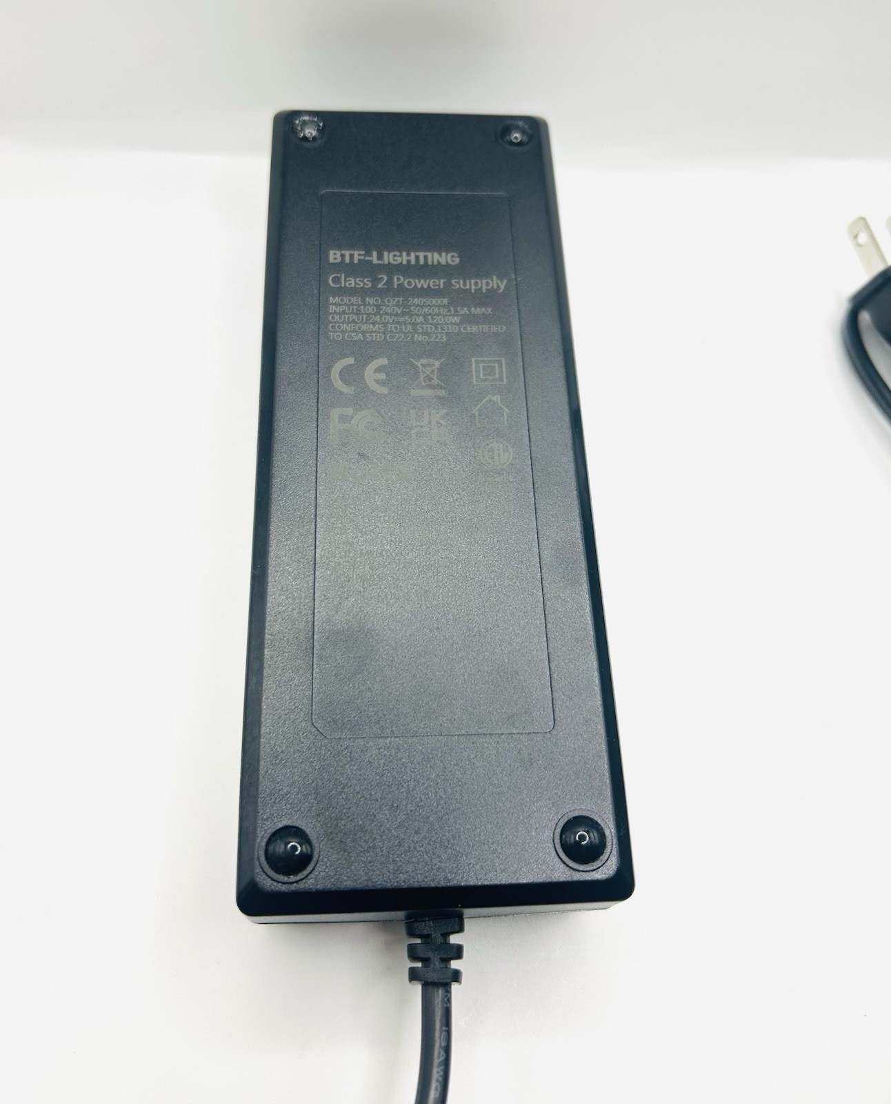 BTF-LIGHTING ( Power Supply Adapter ) Class 2 Power Supply – Model QZT-2405000F