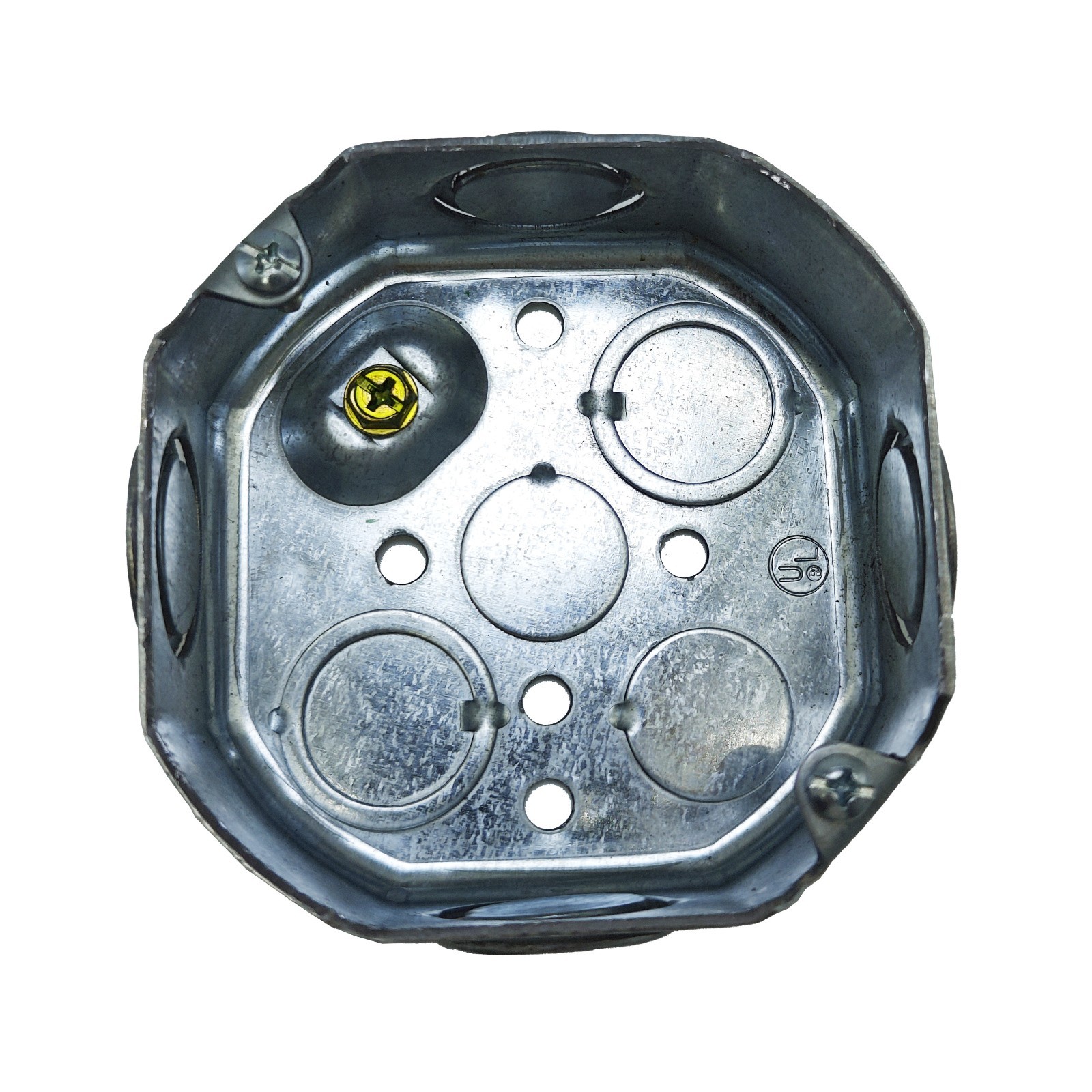 Octagon Electrical Box Steel 15.5 cu. in. Capacity Gray Silver 4 in. MKO Lot