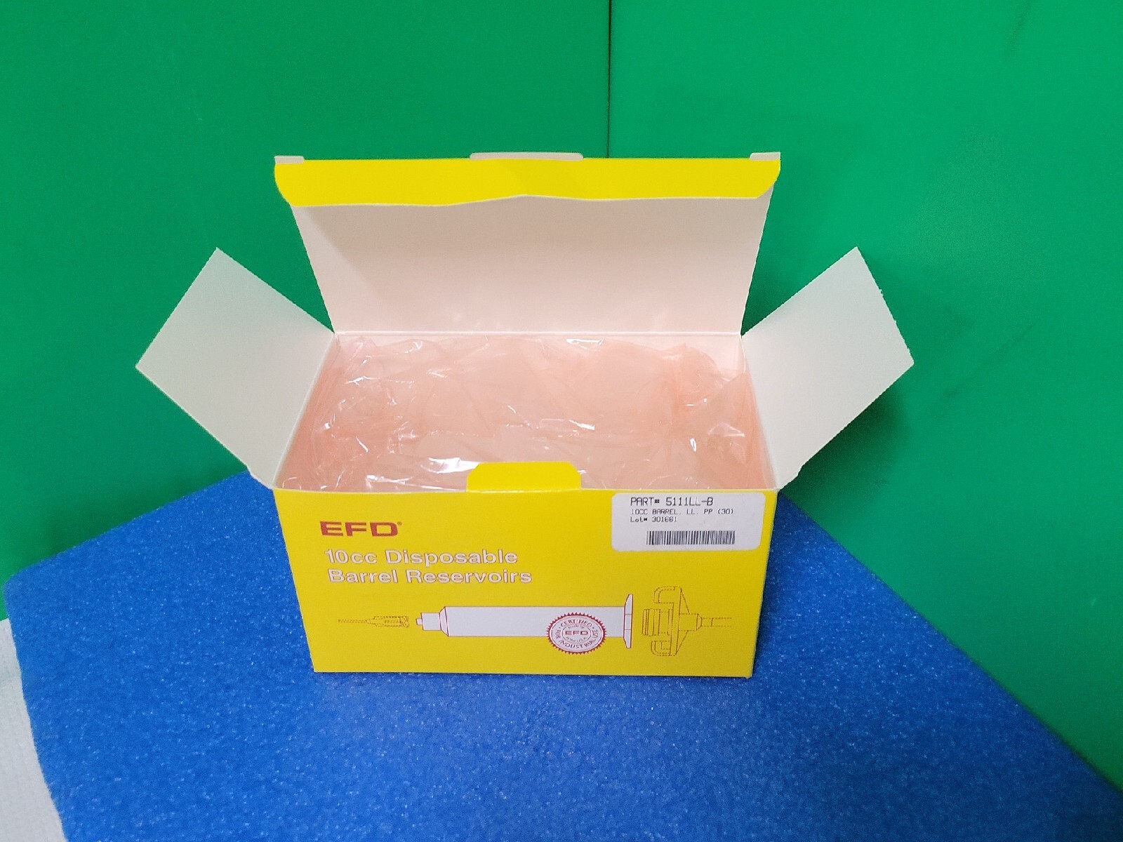 EFD 5111LL-B 10cc Disposable Barrel Reservoir – Silicone Free | NEW Box of 30