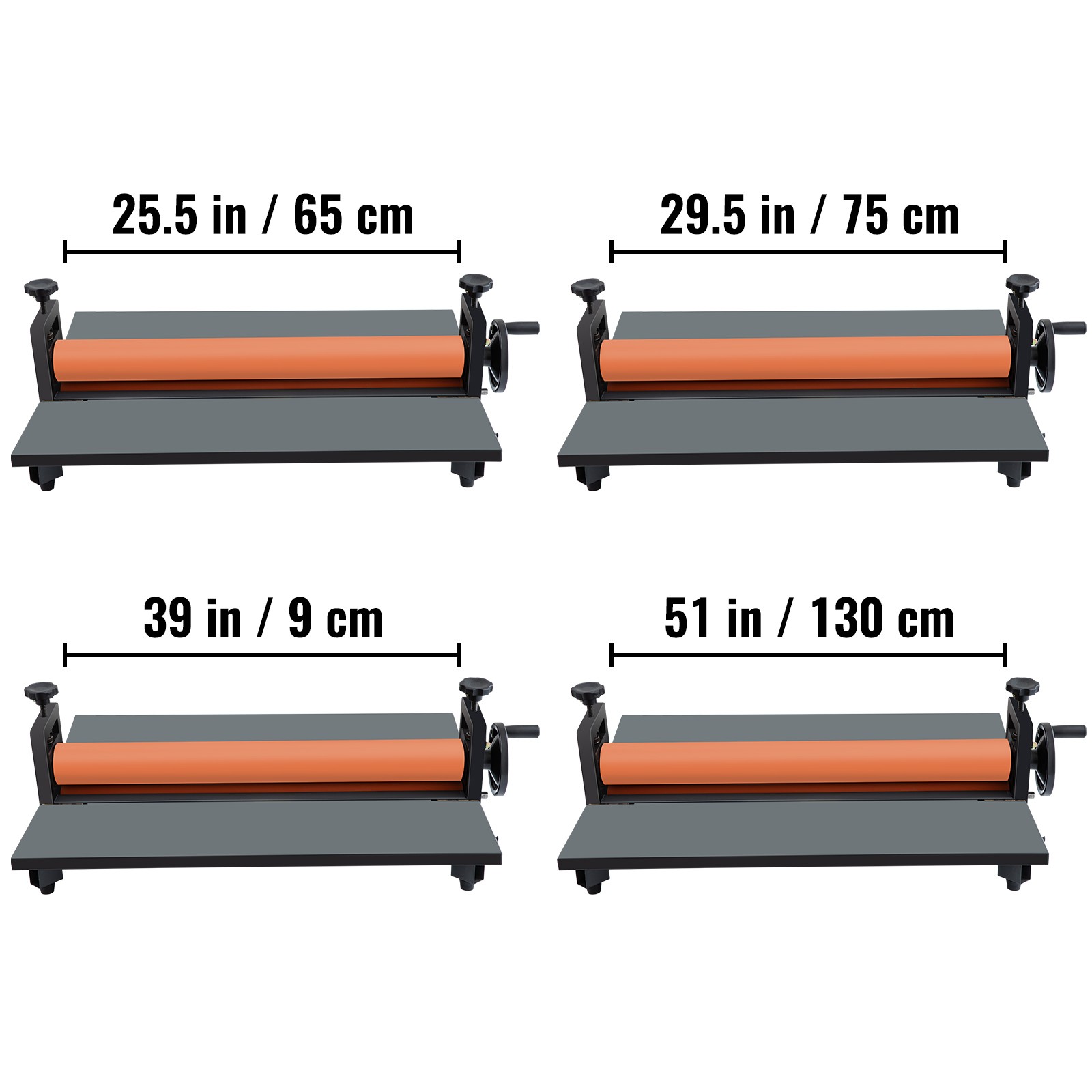 VEVOR 25.5″/29.5″/39″/51″ Manual Cold Roll Laminator Mounting Laminating Machine