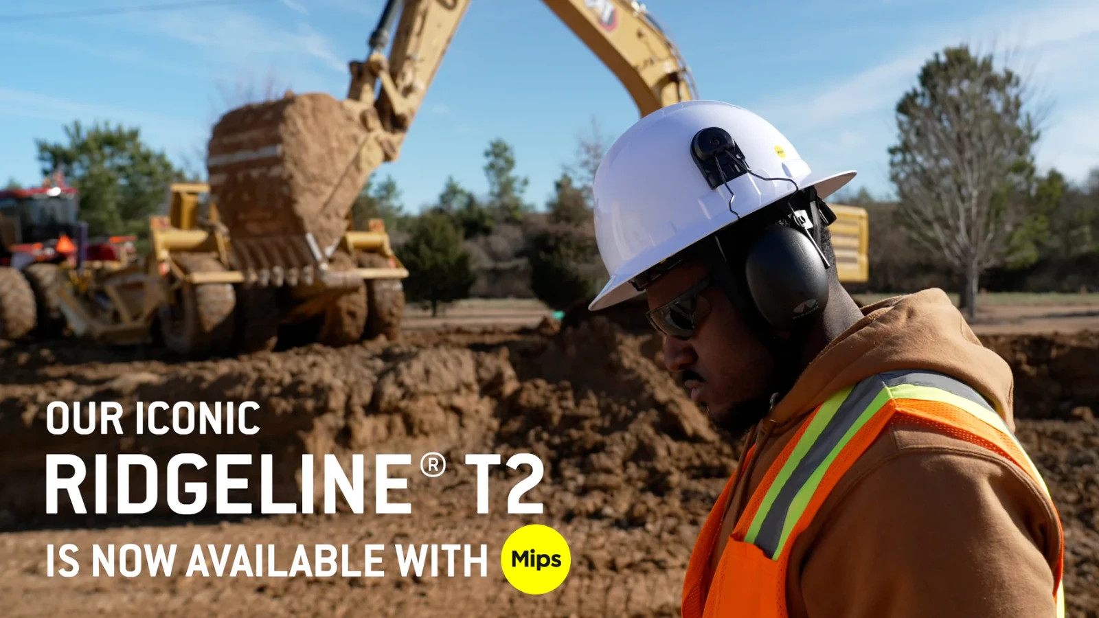 Pyramex Ridgeline® T2 Full Brim Hard Hat, White (Vented & Non-Vented) with Mips®