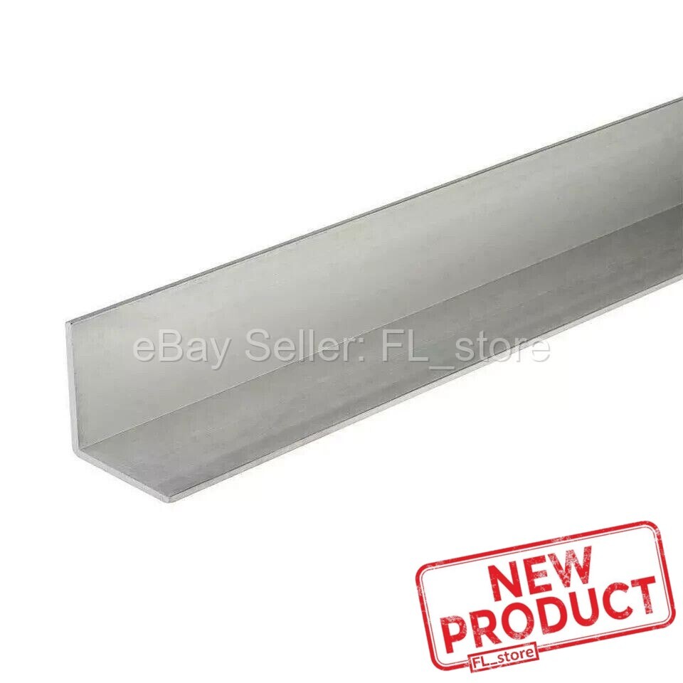 Aluminum Angle 1/8″ x 1-1/4″ x 8 Feet Length Unpolished Alloy 6061 90° Stock NEW