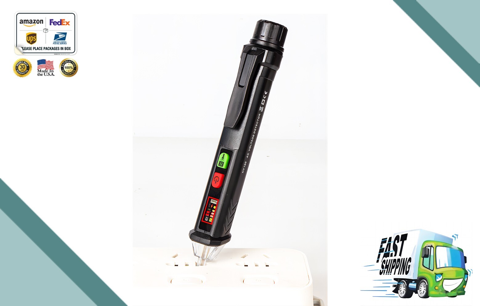 2PC ensitivity Electrical Tester Pen Non-Contact AC Voltage Detector