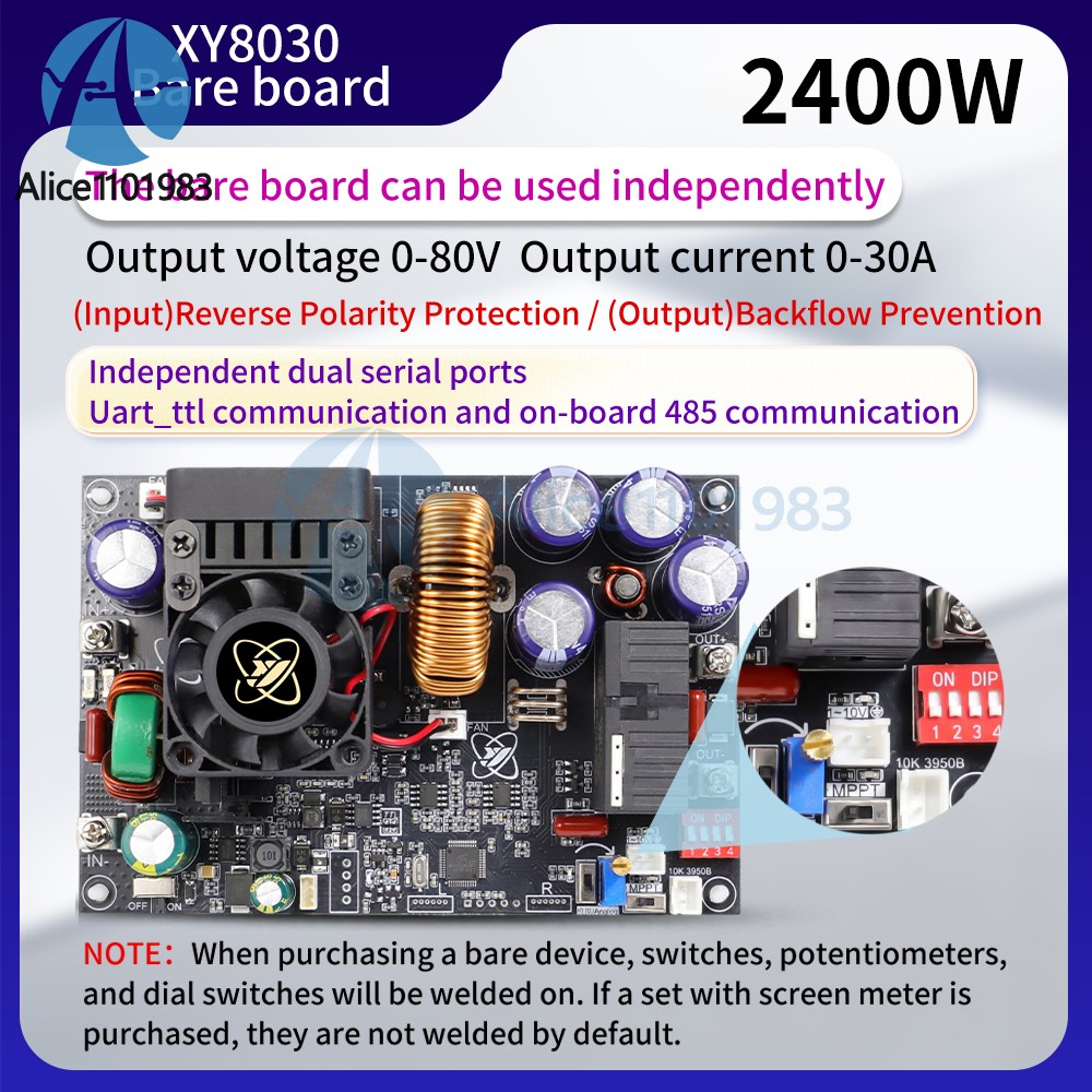 XY8030S XY12530S CNC DC Adjustable Step-Down Power Supply Module 2400W 3070W 30A