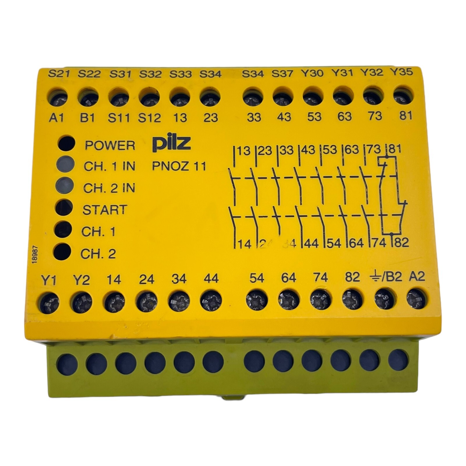 Mushroom PNOZ11 Safety Relay 774080 24V DC 50/60Hz 230-240V AC 230V 5.0 240V 8