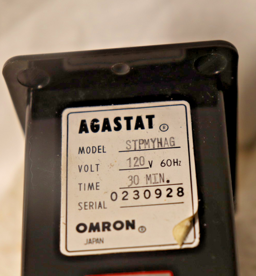 STPMYHAG Agastat Omron AC120V 60 Hz 30M Timer Relay Control Controls Time Delay