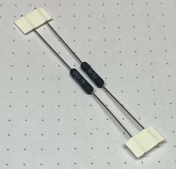 50 Ω, 1 Watt, 1%, Moisture Resistant Wirewound Resistor, Dale Brand, 2 Each