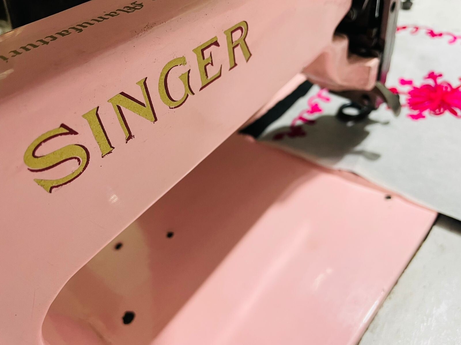 Singer 114w103 Chain stitch & Moss Stitch Embroidery Machine head only