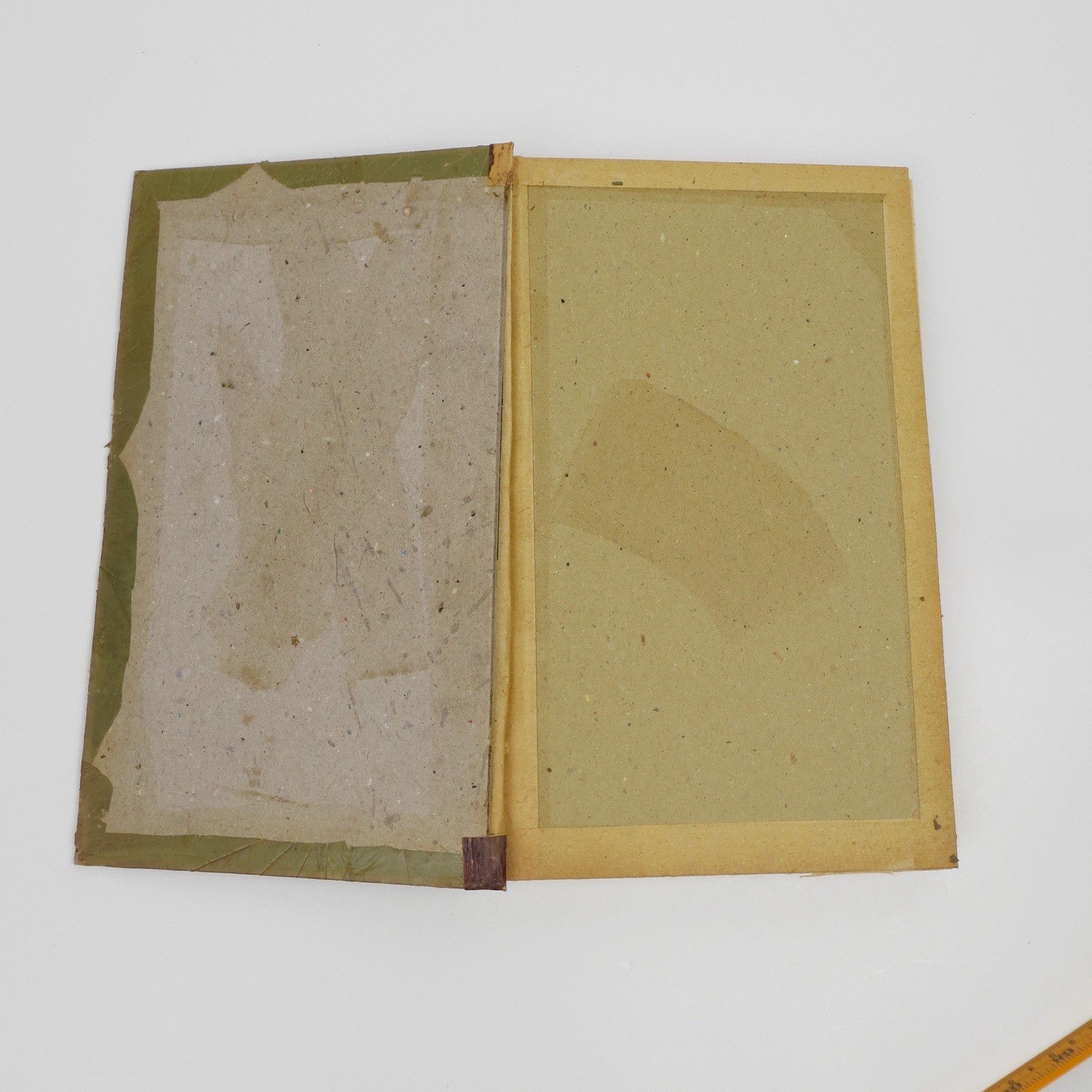 Vtg Blue Handworks Handmade Journal/Sketchbook – Leaf Cover/Bamboo Indonesia NOS