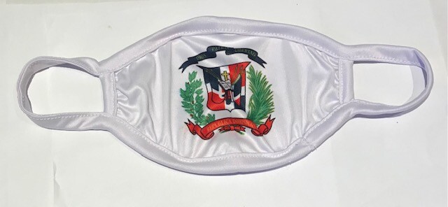 DOMINICAN REPUBLIC COAT OF ARMS – FLAG REUSABLE MASKS – CP BRAND – BREATHABLE