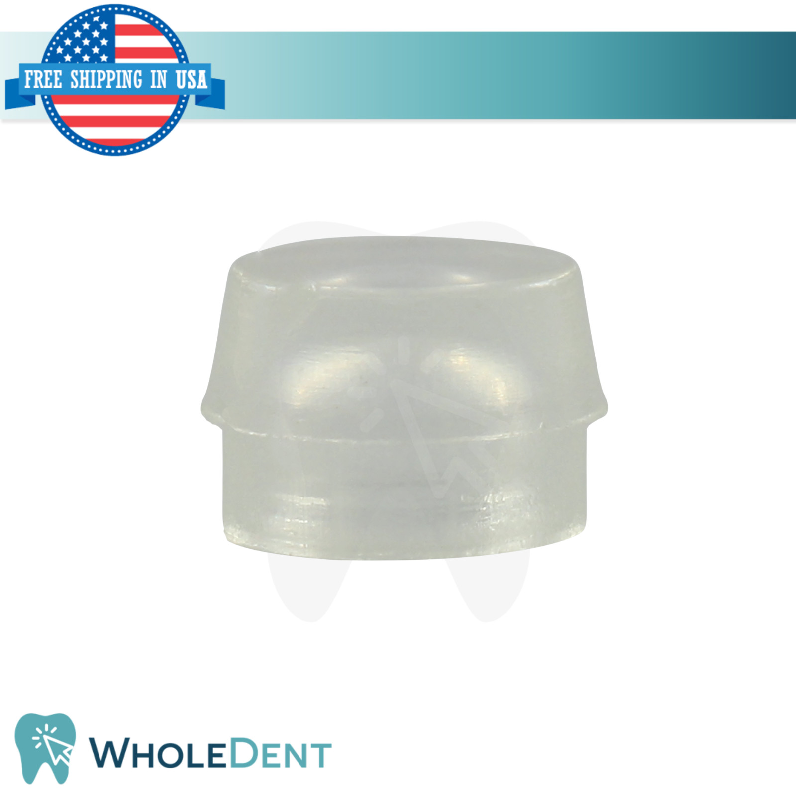 10x Dental Ball Micro Size Standard Clear Silicone Caps Ø1.8mm 1.1kg Retention